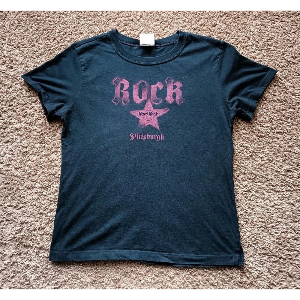 Vintage Hard Rock Cafe Philadelphia T-Shirt Women's Size XL Graphic Print Black